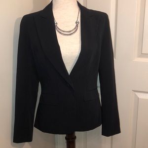 Pinstripe One-button Blazer